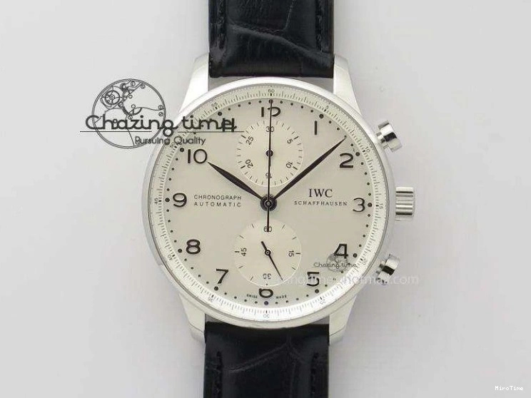 MIROTIME 0204 Unisex Portuguese Real PR RG IW500702 ZF 1:1 Best Edition On Brown Leather Strap A52010 V 7303